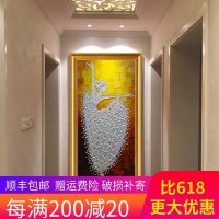 芭蕾舞手绘油画客厅入户玄关装饰画3d立体过道走廊画欧式挂画壁画