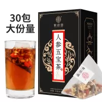 [谯韵堂]人参五宝茶150g共30小包三角包茶枸杞人参玛咖黄精桑葚男人茶