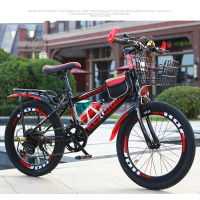 儿童自行车18寸20寸22寸24寸zxc带辅助轮车篮车筐带后座座椅男女孩脚踏车变速山地车自行车6-15岁