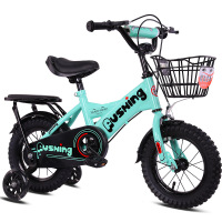 儿童自行车2-3-4-6-7-8-9-10岁宝宝小孩脚踏单车男孩女童车18寸带辅助轮车篮车筐带后座