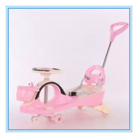 儿童扭扭车带靠背滑行车摇摆车带音乐静音闪光轮宝宝1-8岁玩具车