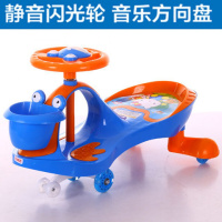 儿童扭扭车溜溜车带音乐静音轮宝宝滑行车1-6岁玩具妞妞车摇摆车