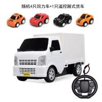 网红儿童男孩回力迷你小汽车工程车压力车幼儿园男女孩儿童玩具车朗原玩具 耐摔12款不同色款回力车