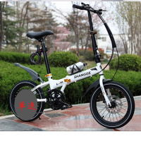 折叠自行车超轻便携成年人16寸学生车20寸双碟刹男女士式小型单车
