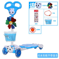 儿童滑板车剪刀车滑行车2-6岁蛙式滑行车4轮四轮闪光3岁4岁溜溜车