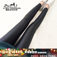 【秋冬旗舰新品特卖 品质无忧】秋冬季亚光中高腰皮裤女加绒加厚秋天薄款紧身弹力PU打底裤女外穿