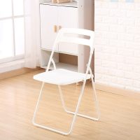 靠背椅折叠餐椅培训椅办公椅电脑椅凳子会议家用椅子宿舍椅休闲椅 经典款白色