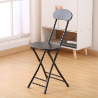 靠背椅折叠餐椅培训椅办公椅电脑椅凳子会议家用椅子宿舍椅休闲椅 特惠款黑色(密度板面)