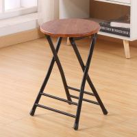 简约折叠椅子凳子靠背椅家用便携椅简易宿舍椅电脑椅培训椅办公椅 双梁凳黑腿棕色