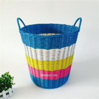 整理脏衣篮篓装置物篮栏搂箩脏衣桶篮丢脏衣筐大号匡放脏衣服收纳 XL特大号蓝色主色多彩