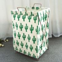 储物框搂少女风匡脏衣桶粗管脏衣服收纳筐篮球厕所毛巾喽脏铁艺折 北欧仙人掌38*28*55