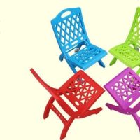 加厚型塑料凳子儿童矮凳板凳小椅子靠背坐椅幼儿园桌椅折叠空调椅 绿色