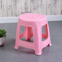 塑料凳子家用时尚创意椅子加厚凳子板凳塑料成人板凳高方凳餐桌凳 30cm矮凳粉 2个