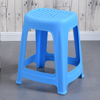塑料凳子家用时尚创意椅子加厚凳子板凳塑料成人板凳高方凳餐桌凳 47cm高凳蓝 8个
