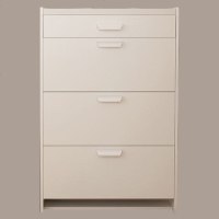 口超薄翻斗鞋柜实木纹大容量环保鞋架简约现代多功能组装厅柜 单抽75长*24厚*120高