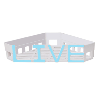 卫生间置物架免打孔墙上三角浴室收纳架洗澡间肥皂盒创意厕所架子 北欧蓝 真爱[LOVE]长方形