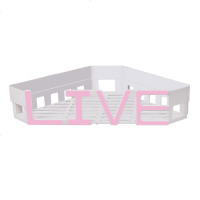 卫生间置物架免打孔墙上三角浴室收纳架洗澡间肥皂盒创意厕所架子 北欧粉 一生的归宿[1314+HOME]