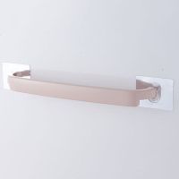 毛巾架免打孔挂毛巾拖鞋架子卫生间置物架墙上挂钩浴室鞋架收纳架 浅粉【两个装】 大号