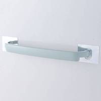毛巾架免打孔挂毛巾拖鞋架子卫生间置物架墙上挂钩浴室鞋架收纳架 浅蓝【单个装】 大号