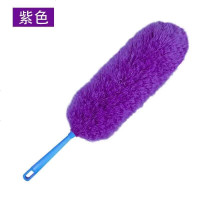 鸡毛掸子除尘家用打扫卫生神器可水洗扫床刷子可弯曲可伸缩家用 紫色（不带杆）