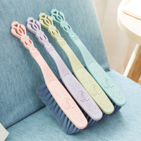 【2件套】新款绣花床刷簸箕两件套桌面扫把小畚箕扫床刷子垃圾铲 随机色 1件套【床刷】