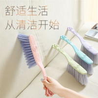 【2件套】新款绣花床刷簸箕两件套桌面扫把小畚箕扫床刷子垃圾铲 粉色 1件套【床刷】