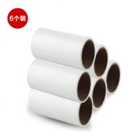 衣服去毛粘尘纸滚筒式粘毛器可撕式去球吸毛滚刷10cm粘毛滚除尘器 蓝色 单独2卷纸（建议搭配手柄）