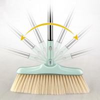 扫把簸箕套装家用组合刮水器单个软毛笤帚带齿梳过滤头发簸箕套装 单个扫把