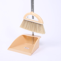 扫把单个家用魔法扫把扫帚软毛扫帚簸箕神器扫地笤帚大号扫把套装 半圆套装 （扫把+簸萁） 卡其色