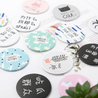 便携式迷你随身携带可爱少女心ins化妆镜学生小号折叠双面小镜子 单面镜7cm一个