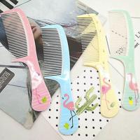 【送梳子】桌面化妆镜卡通折叠镜梳妆镜大号便携式镜子学生镜子 单独梳子