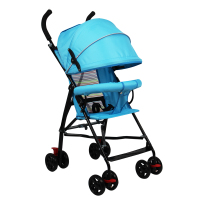 可折叠推车儿童便携婴易手夏季宝躺伞坐子外出一岁拉货键凉席藤椅轻便简易折叠景可坐可躺大空间高观减震式超轻小遮阳伞夏天凉席