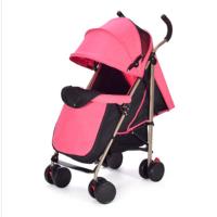 婴儿推车高景观可坐可躺轻便折叠避震伞小孩儿童四轮宝宝手推车轻便简易折叠景可坐可躺大空间高观减震式超轻小遮阳伞夏天凉席