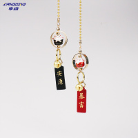 享动汽车挂件 车内吊饰新款猫金色车内挂饰潮可爱漂亮内饰 猫+安康暴富+铃铛