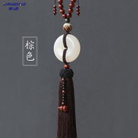 享动汽车挂件车内吊饰玉男女士出入创意车载装饰品车上吊坠 深棕色