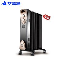 艾美特(Airmate)取暖器 HU1323-W2 13片加宽叶片 油汀 电暖器 电暖气