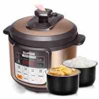 苏泊尔(SUPOR) 电压力锅CYSB50YCW10D-100 5L/升双胆饭煲大容量电饭锅电高压锅多用途锅电饭煲不锈钢