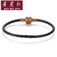 美芙仁越南沙金手链路飞仿金3D硬金手链男女航海王骷髅头情侣手链串珠配件寓意七夕情人节