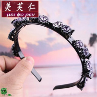 美芙仁饰季发箍女发夹顶夹刘海固定造型编织夹碎发带齿防滑编发头发头饰