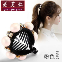 美芙仁饰季网红同款ins盘发器丸子头女水钻头饰韩国发夹优雅顶夹头花发饰