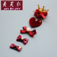 美芙仁饰季儿童发饰宝宝发夹公主婴儿发夹不伤发汗毛夹胎毛夹女孩小卡子头饰