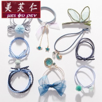 美芙仁饰季ins星空头绳女韩国发绳发圈网红少女韩版可爱橡皮筋气质皮套头饰