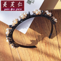 美芙仁饰季珍珠发箍可编发碎发神器懒人头箍女刘海固定头饰韩国网红压扣发卡
