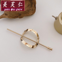 美芙仁饰季韩式几何金属发簪子简约现代冷淡风盘发发钗ins时尚百搭发夹头饰