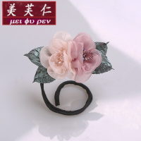 美芙仁饰季丸子头花朵盘发器韩国懒人发带头饰造型器优雅蓬松花苞头扎头发饰