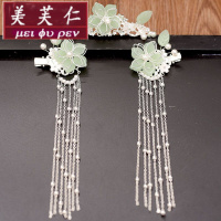 美芙仁饰季汉服头饰流苏步摇对簪古风发饰全套发簪超仙发冠套装少女古装配饰