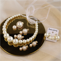 美芙仁仙美新娘头饰 珍珠头箍发夹复古气质旅拍舞台发饰摄影造型配饰品