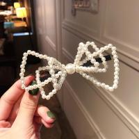 美芙仁杨同款珍珠发饰平行时空半扎发卡韩国蝴蝶结发夹网红顶夹头饰
