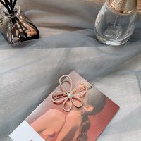 美芙仁杨同款珍珠花朵发夹韩国网红头发夹刘海一字夹侧边百搭头饰