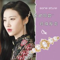 美芙仁景甜同款发夹一字夹珍珠发卡韩国刘海少女边夹发饰夹子头饰女